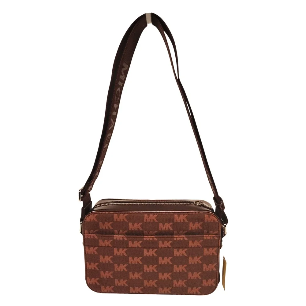Michael Kors Maeve Canvas Medium Crossbody Handbag - Oxblood/Burgundy Red - NWT